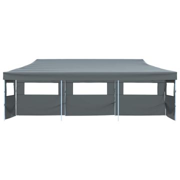 Tenda Pieghevole Pop-Up con 5 Pareti Laterali 870x291x315 cm Antracite
