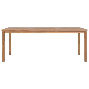 Tavolo da Giardino 200x100x77 cm in Legno Massello di Teak