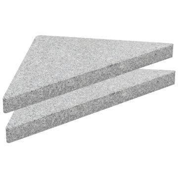Piastra per Parasole in Granito Triangolare 15 kg Grigia