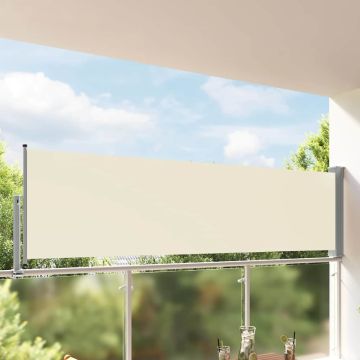Tenda da Sole Laterale Retrattile 100 x 300 cm Crema