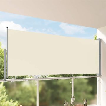 Tenda da Sole Laterale Retrattile 140 x 300 cm Crema