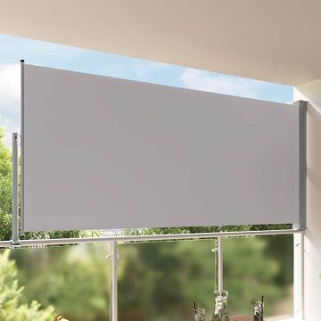Tenda da Sole Laterale Retrattile 160 x 300 cm Grigia