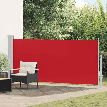 Tenda da Sole Laterale Retrattile 140 x 300 cm Rossa