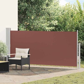 Tenda da Sole Laterale Retrattile 140 x 300 cm Marrone