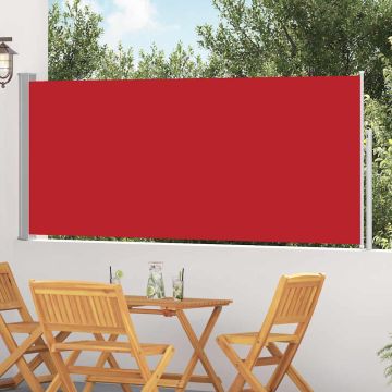 Tenda da Sole Laterale Retrattile 117x314 cm Rossa