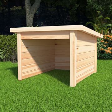 Rimessa per Rasaerba 92x104x59,5 cm Legno Masello di Pino 19 mm