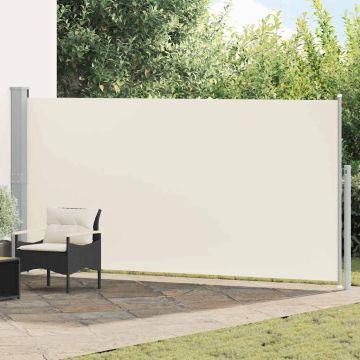 Tenda da Sole Laterale Retrattile 160 x 514 cm Crema