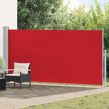 Tenda da Sole Laterale Retrattile 160 x 500 cm Rossa