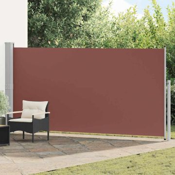 Tenda da Sole Laterale Retrattile 160 x 500 cm Marrone
