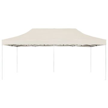 Gazebo Professionale Pieghevole in Alluminio 6x3 m Crema
