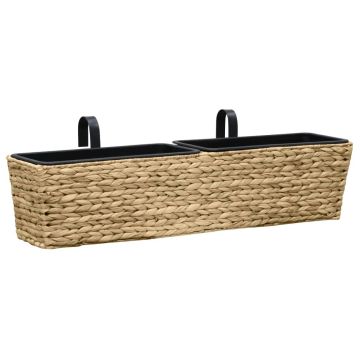 Fioriere 2 pz in Giacinto Intrecciato
