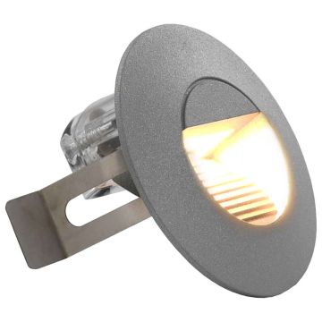 Lampade da Parete da Esterno a LED 6 pz 2 W Argento Rotonde