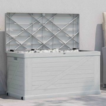 Baule da Giardino 420 L Grigio Chiaro