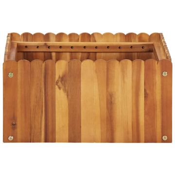 Letto Rialzato da Giardino 50x50x25 cm Legno Massello di Acacia