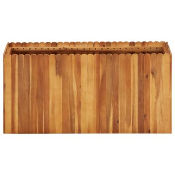Letto Rialzato da Giardino 100x30x50 cm in Massello di Acacia