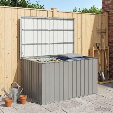 Baule da Giardino Grigio 150x101x91 cm