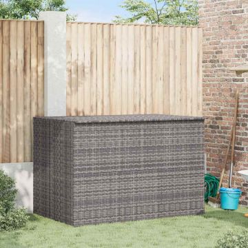 Baule da Giardino Grigio 150x100x100 cm in Polyrattan