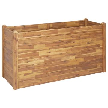Letto Rialzato da Giardino 160x60x84 cm in Massello d'Acacia