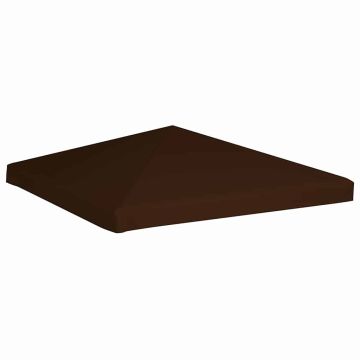 Copertura Superiore per Gazebo 310 g/m² 3x3 m Marrone