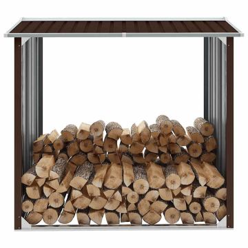 Capannone in Acciaio Zincato 172x91x154 cm Marrone