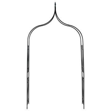 Arco da Giardino Verde Scuro 142x37x275 cm in Ferro