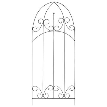 Supporti da Giardino per Piante 3 pz Neri 40x100 cm in Ferro