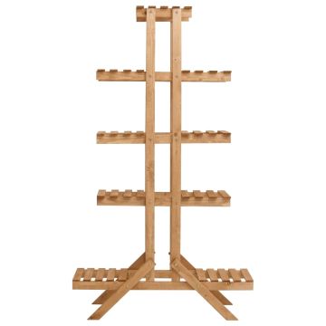 Piedistallo per Piante 83x25x142 cm in Legno di Abete