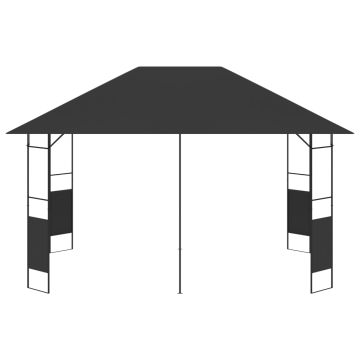 Gazebo da Giardino 4x3 m Antracite 160 g/m²