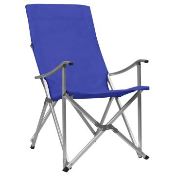 Sedie da Campeggio Pieghevoli 2 pz Blu