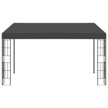 Gazebo a Parete 3x4 m Antracite in Tessuto