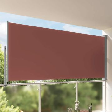 Tenda Laterale Retrattile per Patio 160x300 cm Marrone