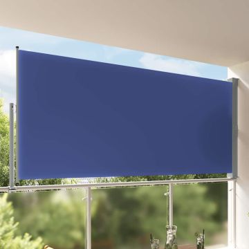 Tenda Laterale Retrattile per Patio 160x300 cm Blu