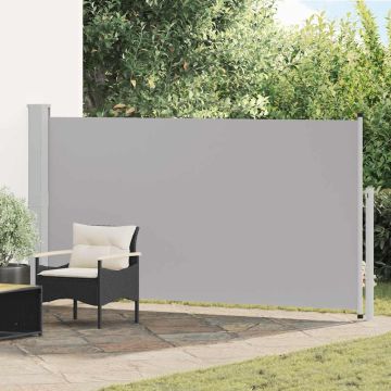 Tenda Laterale Retrattile per Patio 170x300 cm Grigio