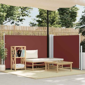 Tenda da Sole Laterale Retrattile Marrone 100x600 cm