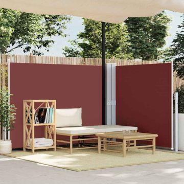 Tenda da Sole Laterale Retrattile Marrone 140x600 cm