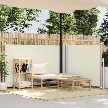 Tenda da Sole Laterale Retrattile Crema 120x1000 cm