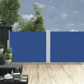 Tenda da Sole Laterale Retrattile Blu 170x1000 cm
