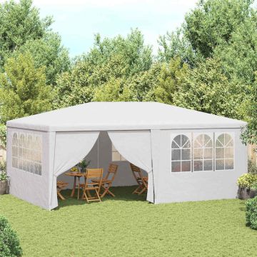 Gazebo Professionale con Pareti 4x6 m Bianco 90 g/m²