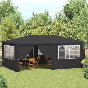 Gazebo Professionale con Pareti 4x6 m Antracite 90 g/m²