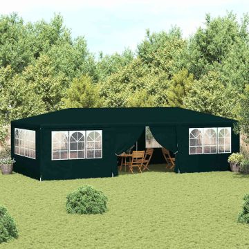 Gazebo Professionale con Pareti 4x9 m Verde 90 g/m²