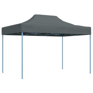 Gazebo Professionale Pieghevole 3x4m in Acciaio Antracite