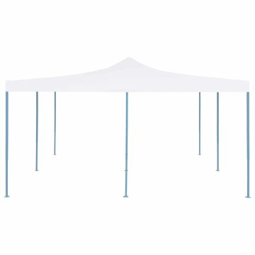 Gazebo Pieghevole 5x5 m Bianco