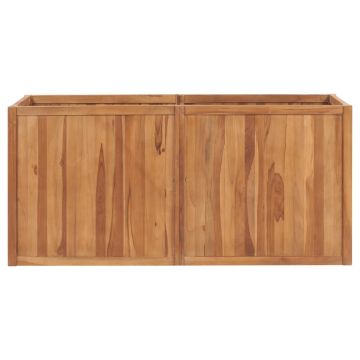 Letto Rialzato 150x50x70 cm in Legno Massello di Teak