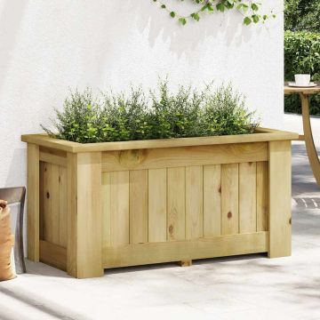 Fioriera Rialzata 100x50x50 cm in Legno di Pino Impregnato