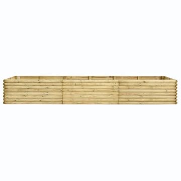 Letto Rialzato 300x150x48 cm Legno di Pino Impregnato 19 mm