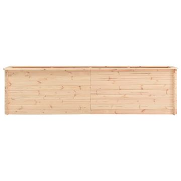 Letto Rialzato da Giardino 300x50x80,5 cm Legno di Pino 19 mm