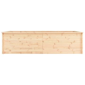 Letto Rialzato da Giardino 300x150x80,5 cm in Legno di Pino 19 mm