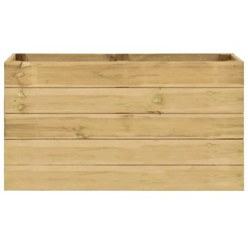 Letto Rialzato da Giardino 100x50x54 cm Legno Pino Impregnato