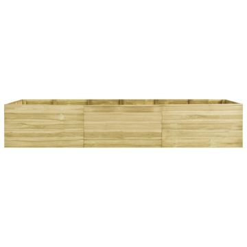Letto Rialzato 450x150x54 cm in Legno di Pino Impregnato
