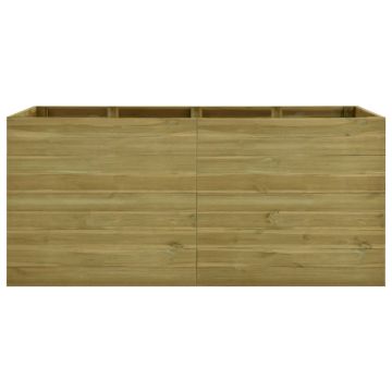 Letto Rialzato 200x150x54 cm in Legno di Pino Impregnato